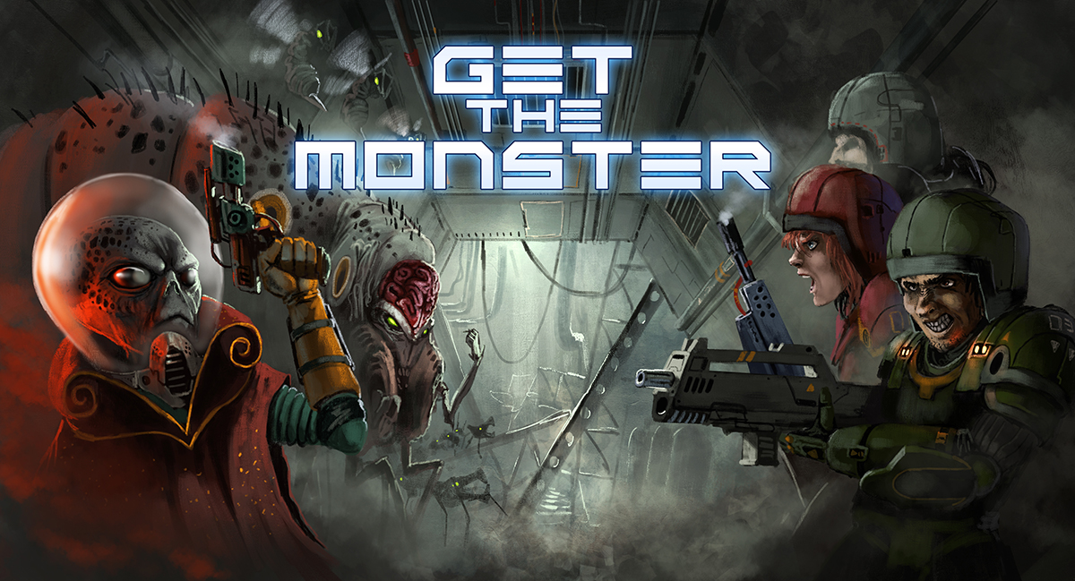 The The Monster mobile game players and aliens
